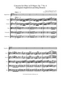 Concerto for English horn and String Orchestra in D Major