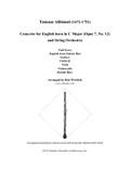 Concerto for English horn in C Major and String Orchestra