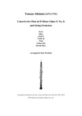 Concerto for Oboe and String Orchestra in D Minor