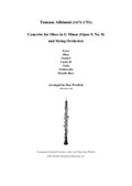 Concerto for Oboe and String Orchestra in G Minor