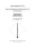 Concerto for English horn in Bb Major